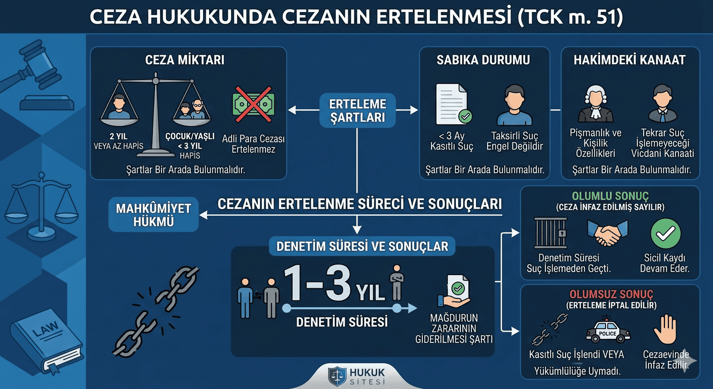 cezanın ertelenmesi nedir bağcılar avukat sinan karabacak