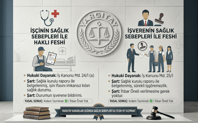 işçi sağlık sebepleri fesih istanbul avukat