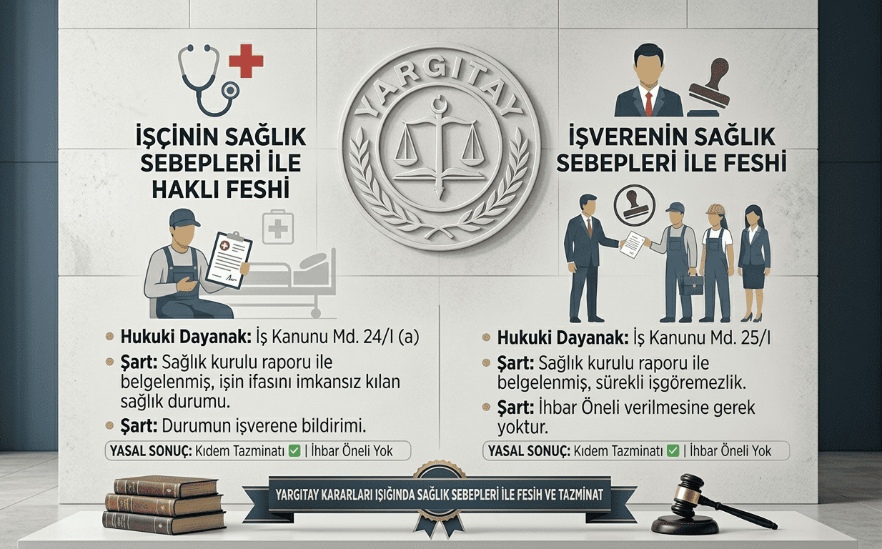 işçi sağlık sebepleri fesih istanbul avukat