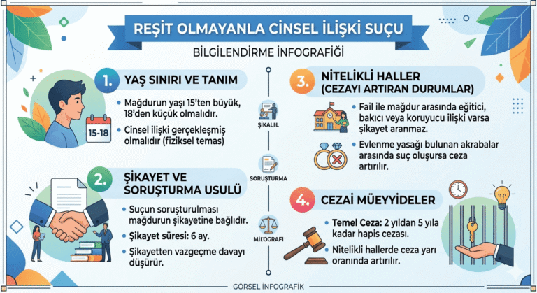 Reşit olmayanla cinsel ilişki suçu sezası nedir avukat sinan karabacak