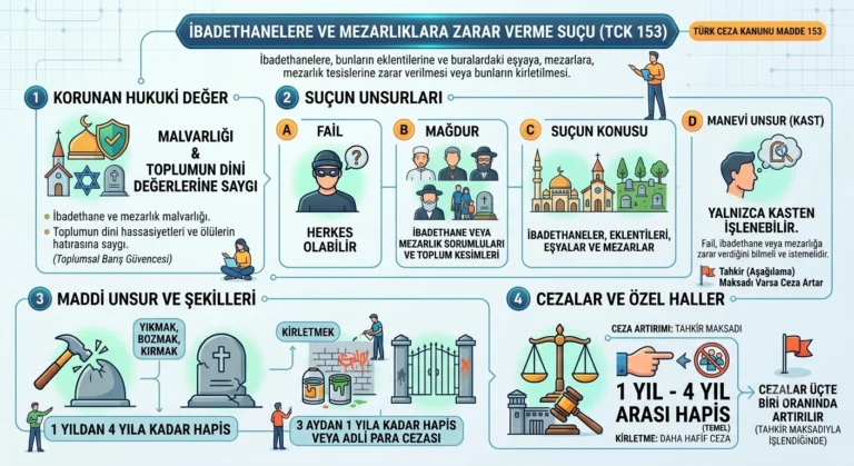 İbadethanelere ve Mezarlıklara Zarar Verme Suçu