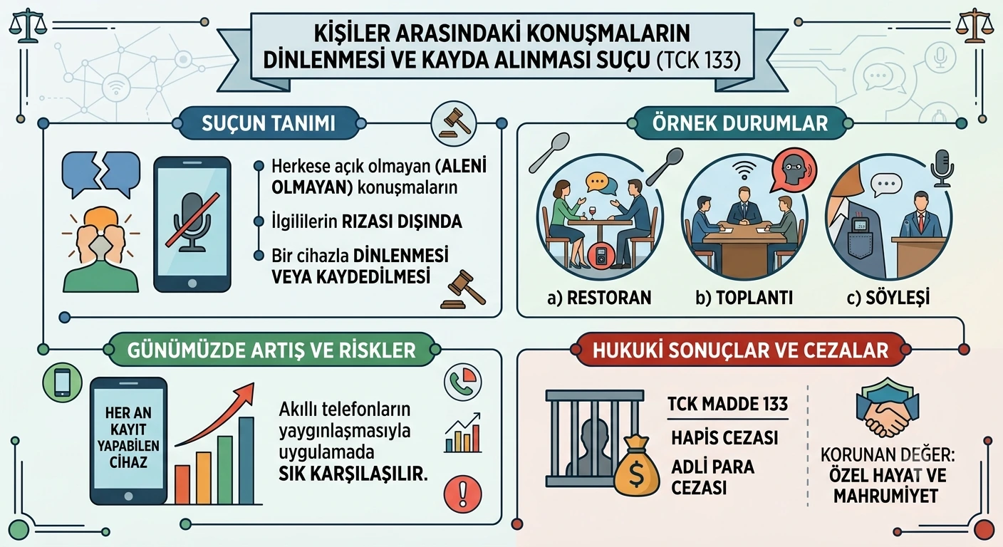Kişiler Arasındaki Konuşmaların Dinlenmesi ve Kayda Alınması Suçu
