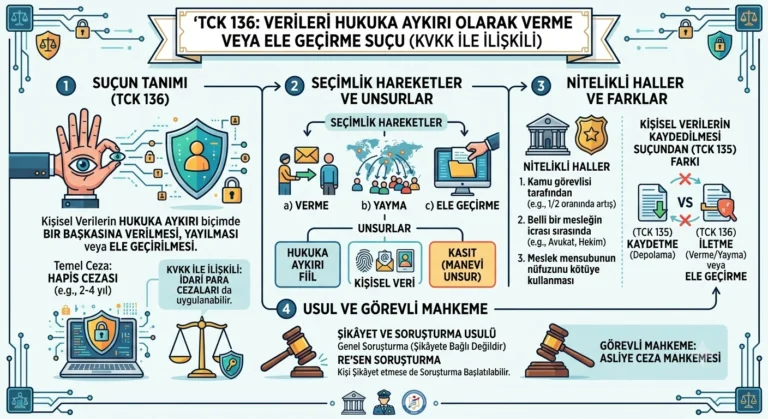 Verileri hukuka aykırı olarak verme veya ele geçirme suçu
