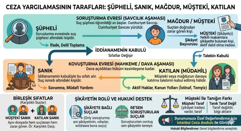 ceza yargılamasında taraflar