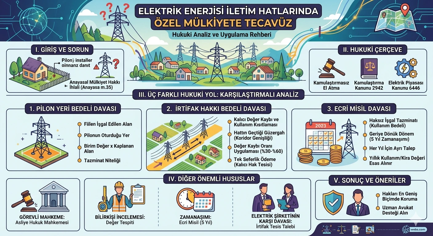 irtifak hakkı ecrimisil enerji nakil hattı