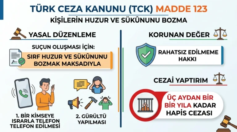kişilerin huzur ve sükununu bozma suçu