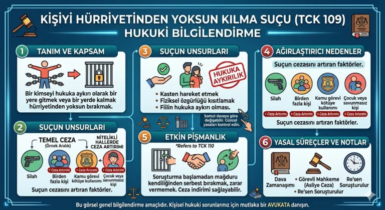 kişiyi hürriyetinden yoksun kılma suçu