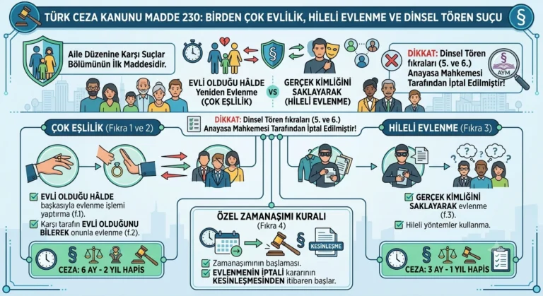 Birden Çok Evlilik Hileli Evlenme ve Dinsel Tören Suçu