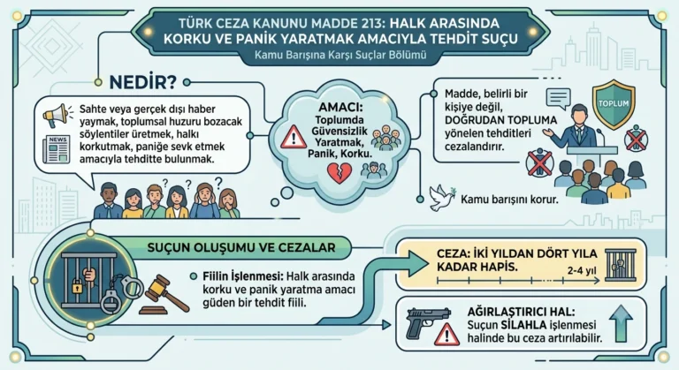 Halk Arasında Korku ve Panik Yaratmak Amacıyla Tehdit Suçu