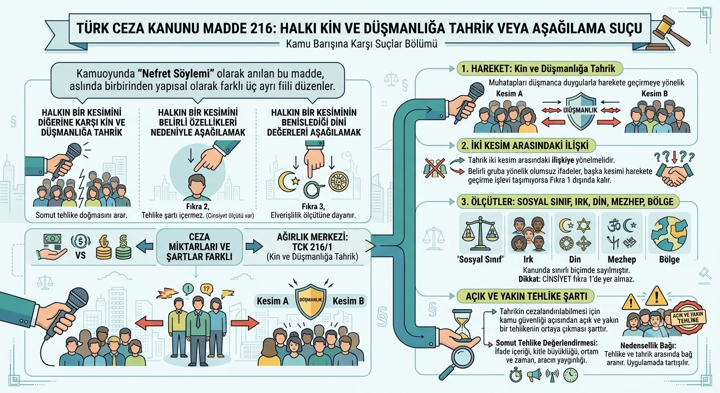 Halkı Kin ve Düşmanlığa Tahrik veya Aşağılama Suçu