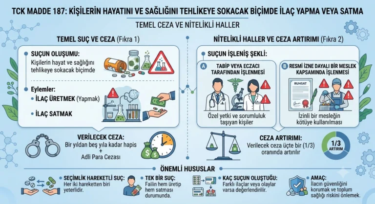 Kişilerin Hayatını ve Sağlığını Tehlikeye Sokacak Biçimde İlaç Yapma Veya Satma