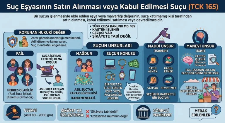 Suç Eşyasının Satın Alınması veya Kabul Edilmesi Suçu