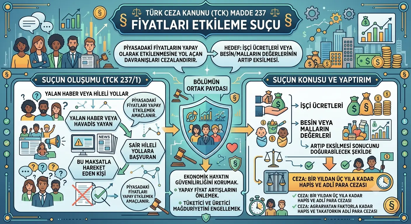 fiyatları etkileme suçu