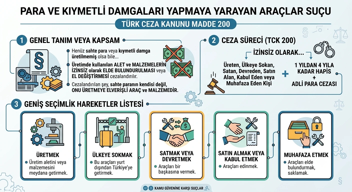 para ve kıymetli damgaları yapmaya yarayan araçlar