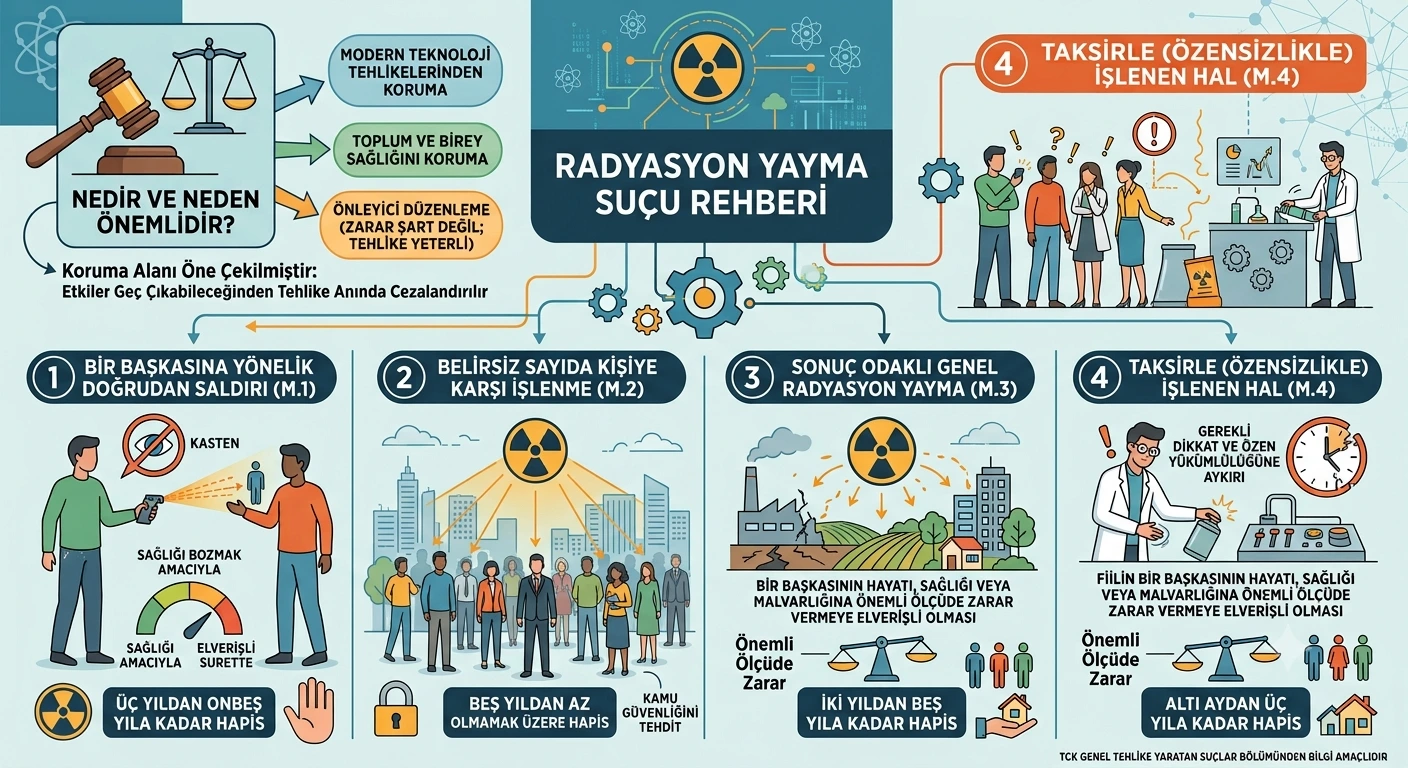 radyasyon yayma suçu