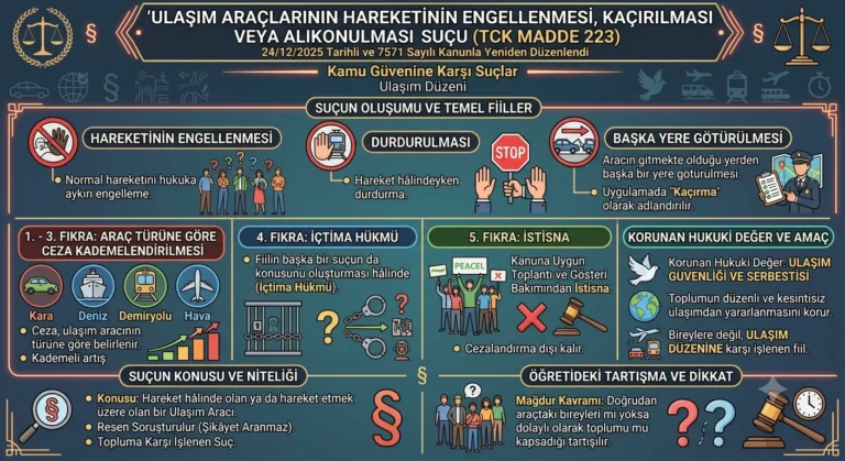 ulaşım araçlarının hareketinin engellenmesi