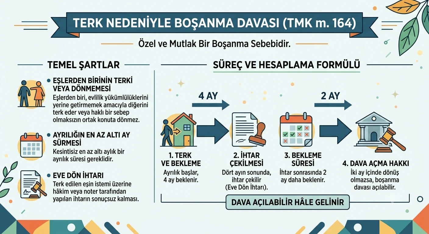 terk nedeniyle boşanma