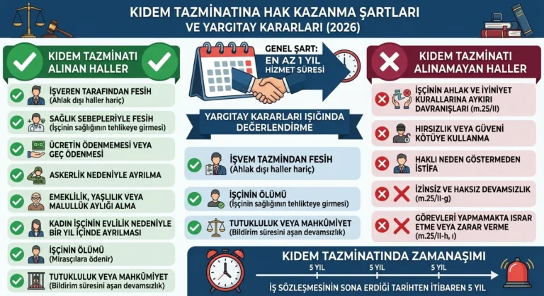 kıdem tazminatı hangi hallerde alınır
