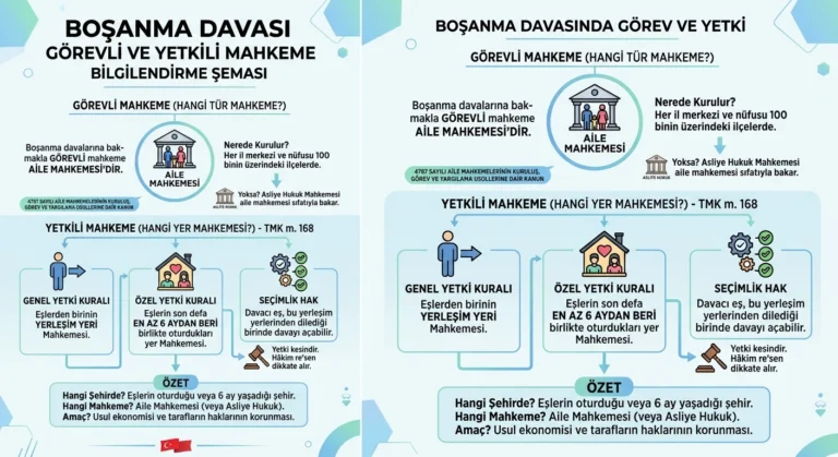 boşanma davası nerede açılır