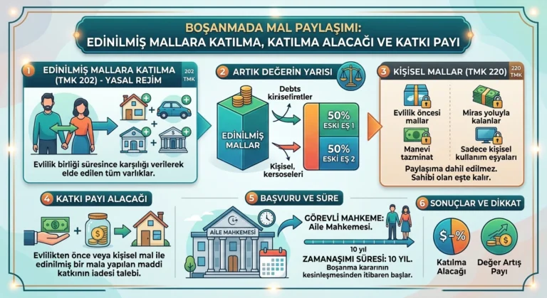 boşanmada mal paylaşımı