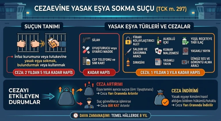 cezaevine yasak eşya sokma suçu