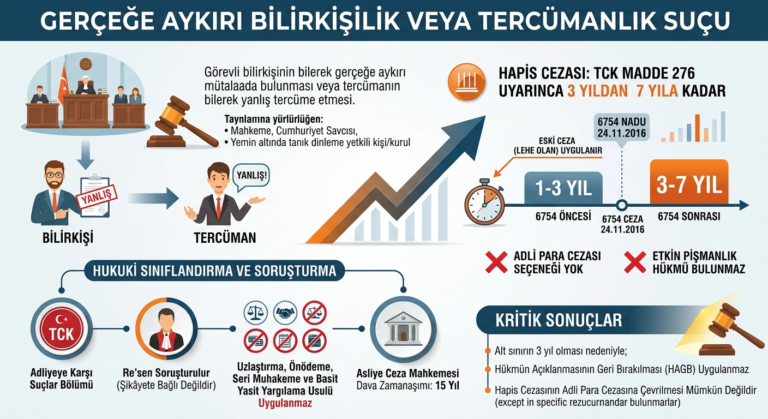 gerçeğe aykırı bilirkişilik suçu