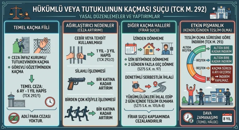 hükümlü veya tutuklunun kaçması suçu