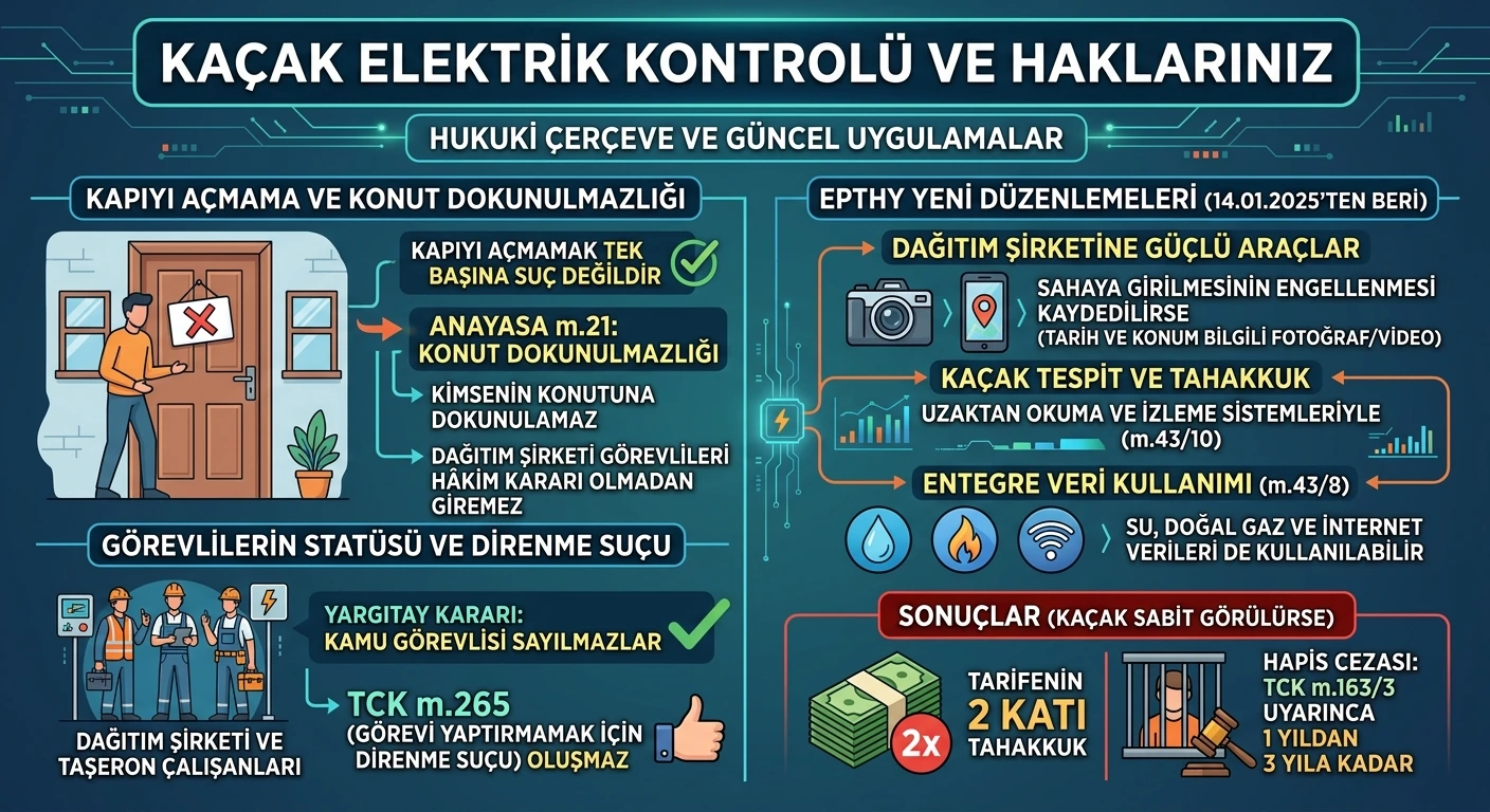 kaçak elektrik kontrolü kapıyı açmazsam