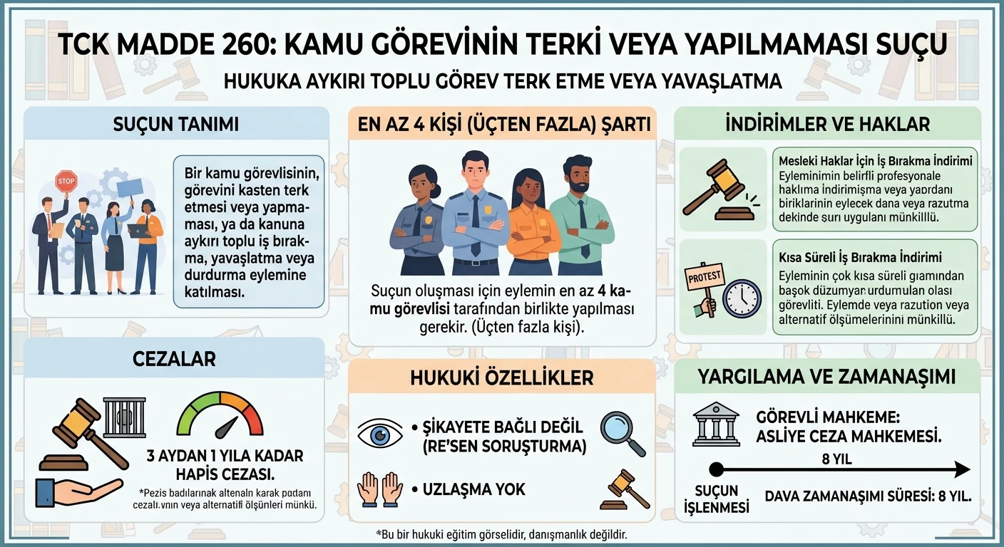 kamu görevinin terki veya yapılmaması