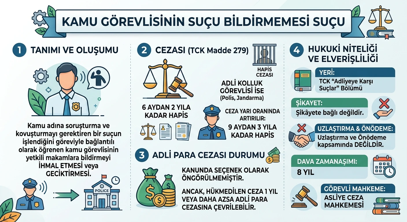 kamu görevlisinin suçu bildirmemesi