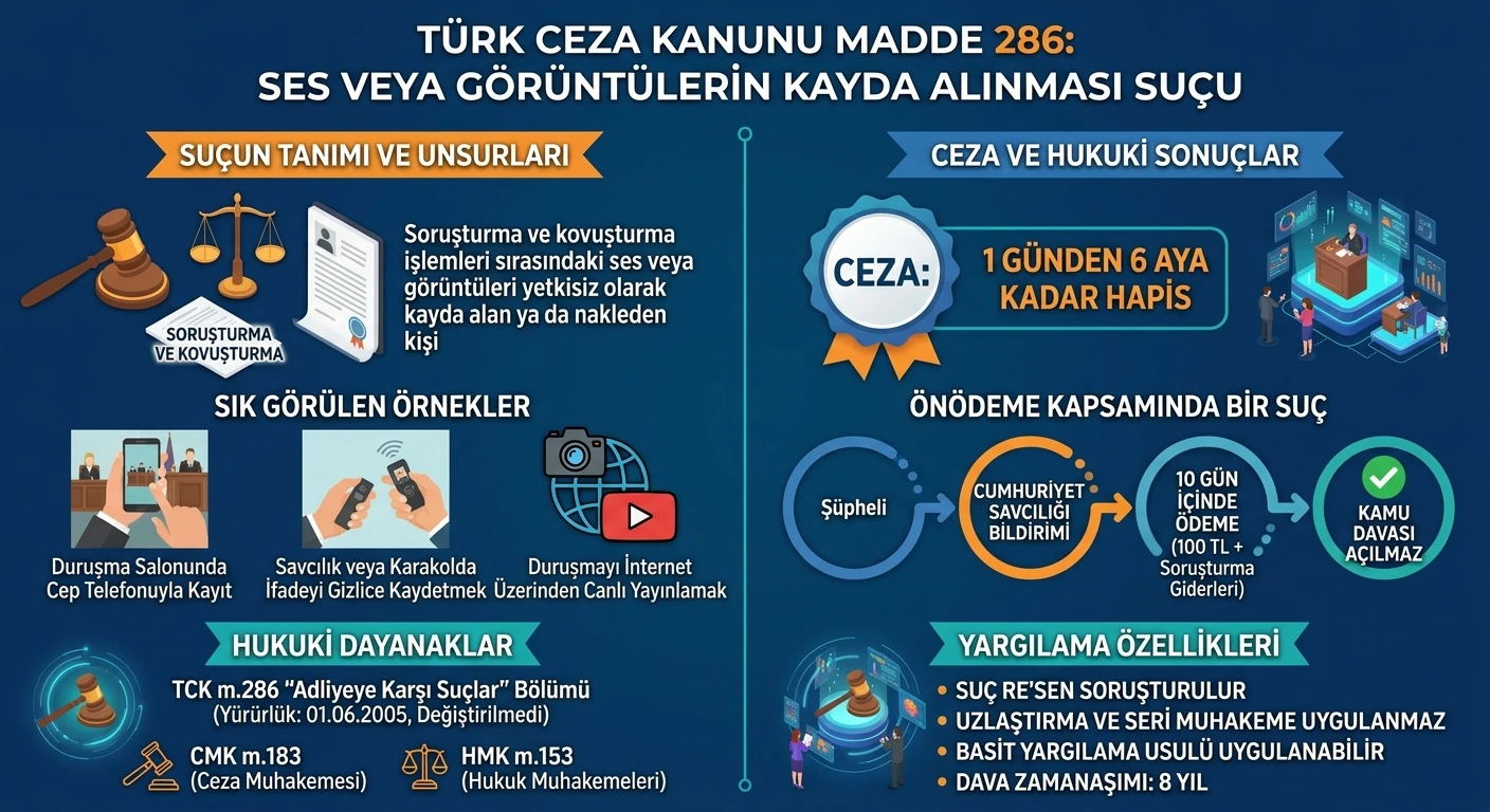 ses veya görüntülerin kayda alınması suçu