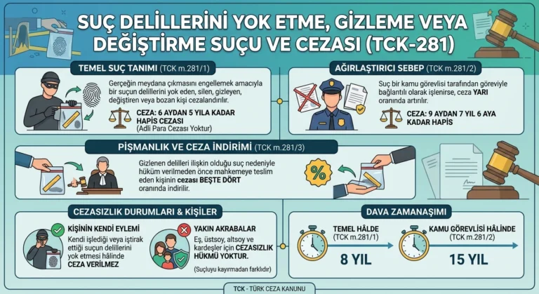 suç delillerini yok etme suçu