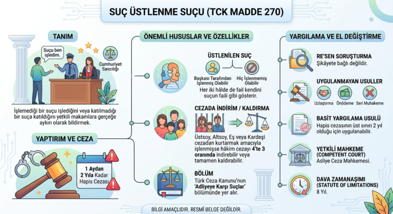 suç üstlenme suçu