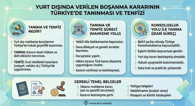 yurt dışı boşanma kararının tanınması